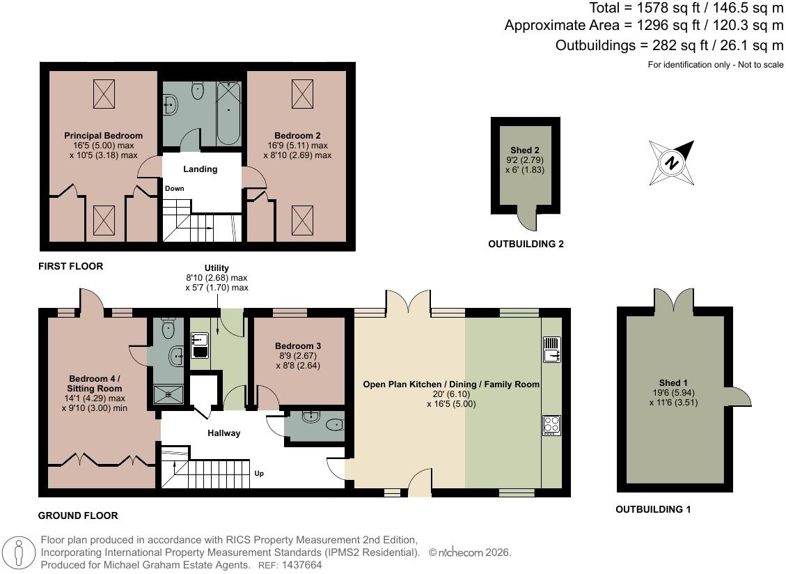 Claydon Hill Farm Barns, Steeple Claydon, Buckinghamshire, MK18 floorplan