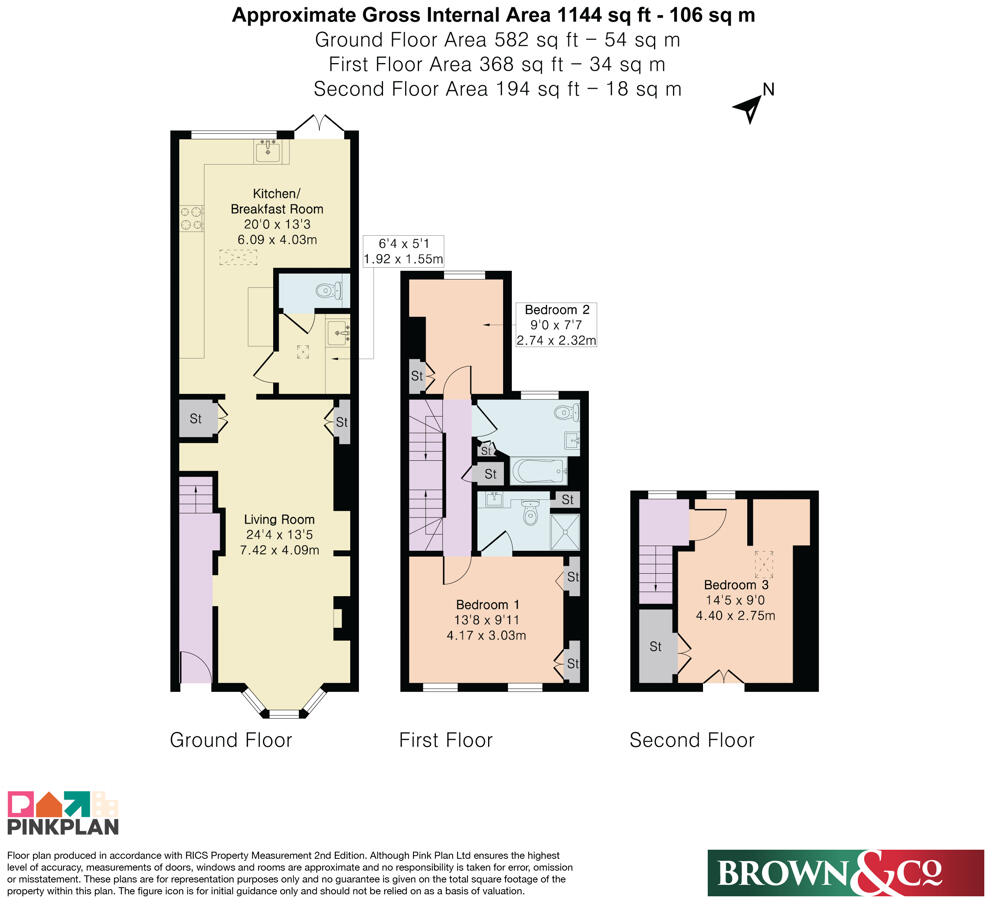 Richmond Road, Cambridge, Cambridgeshire, CB4 3PS floorplan