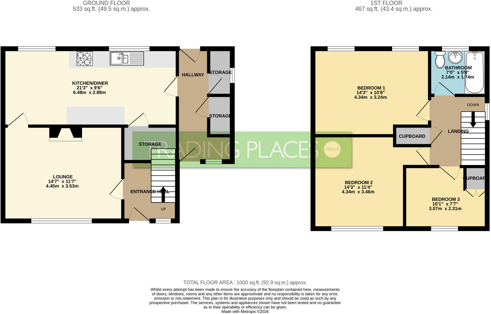 Malvern Grove, Salford, M6 floorplan