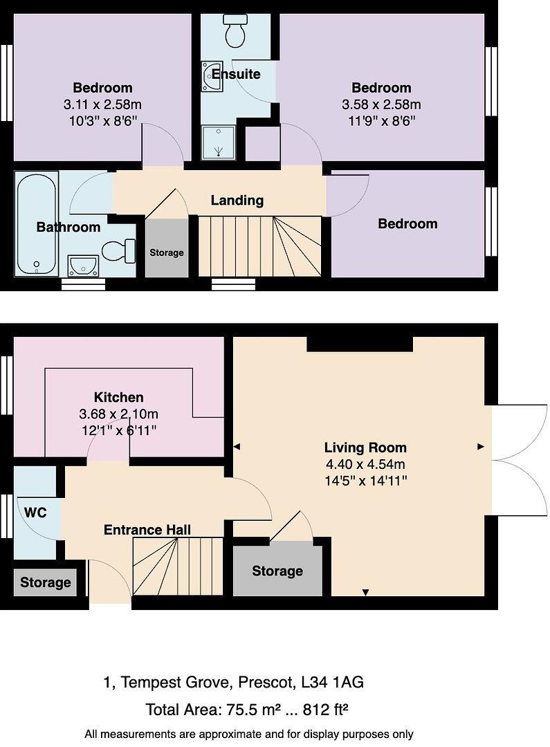 Tempest Grove , Prescot, L34 1AG floorplan
