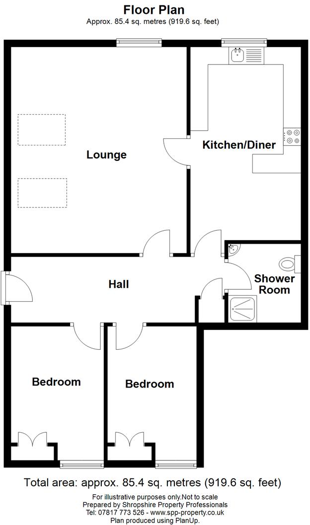 Betton Hall Flats, Betton Strange, Shrewsbury floorplan
