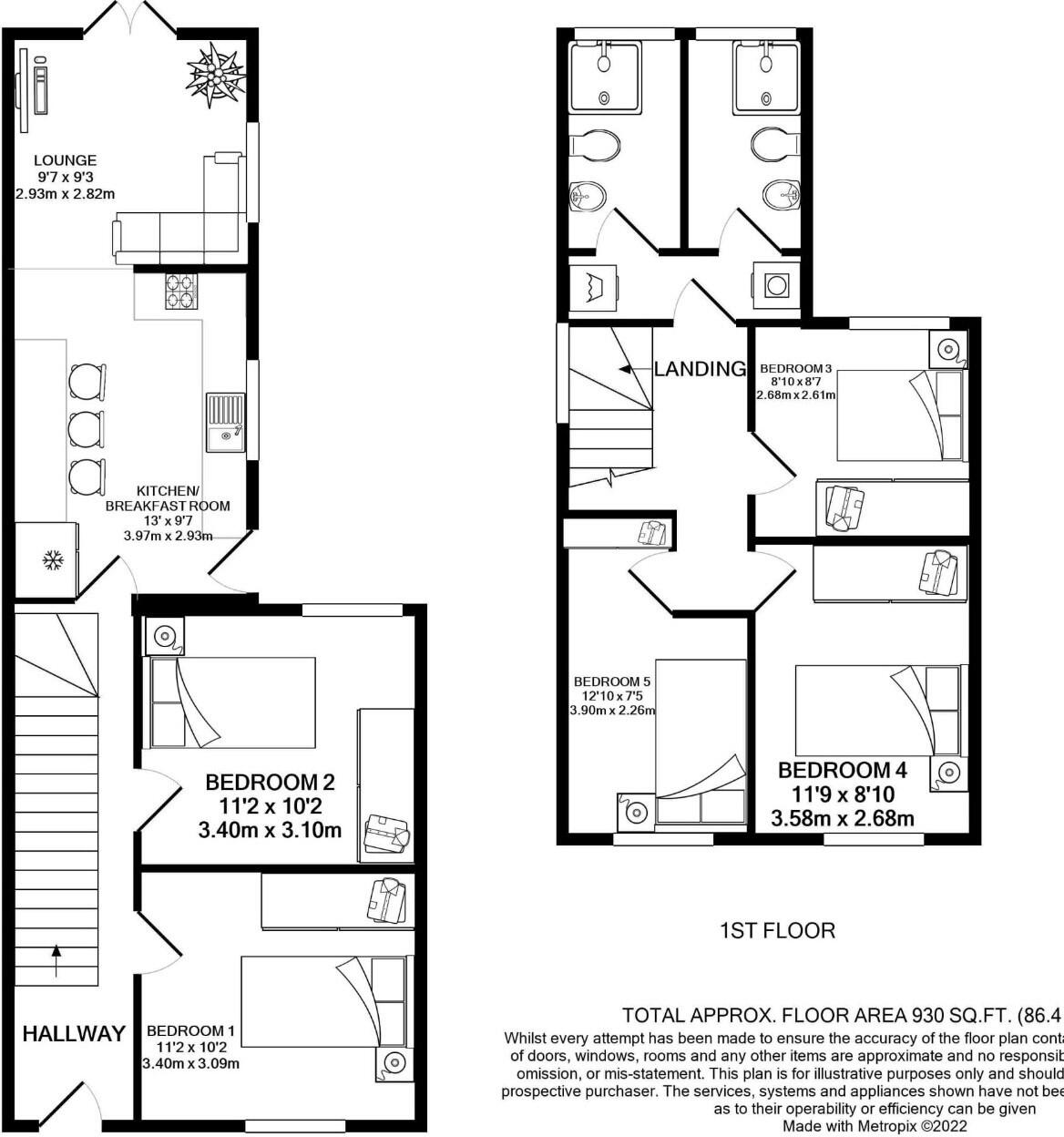 Meadow Street, Treforest, Pontypridd floorplan