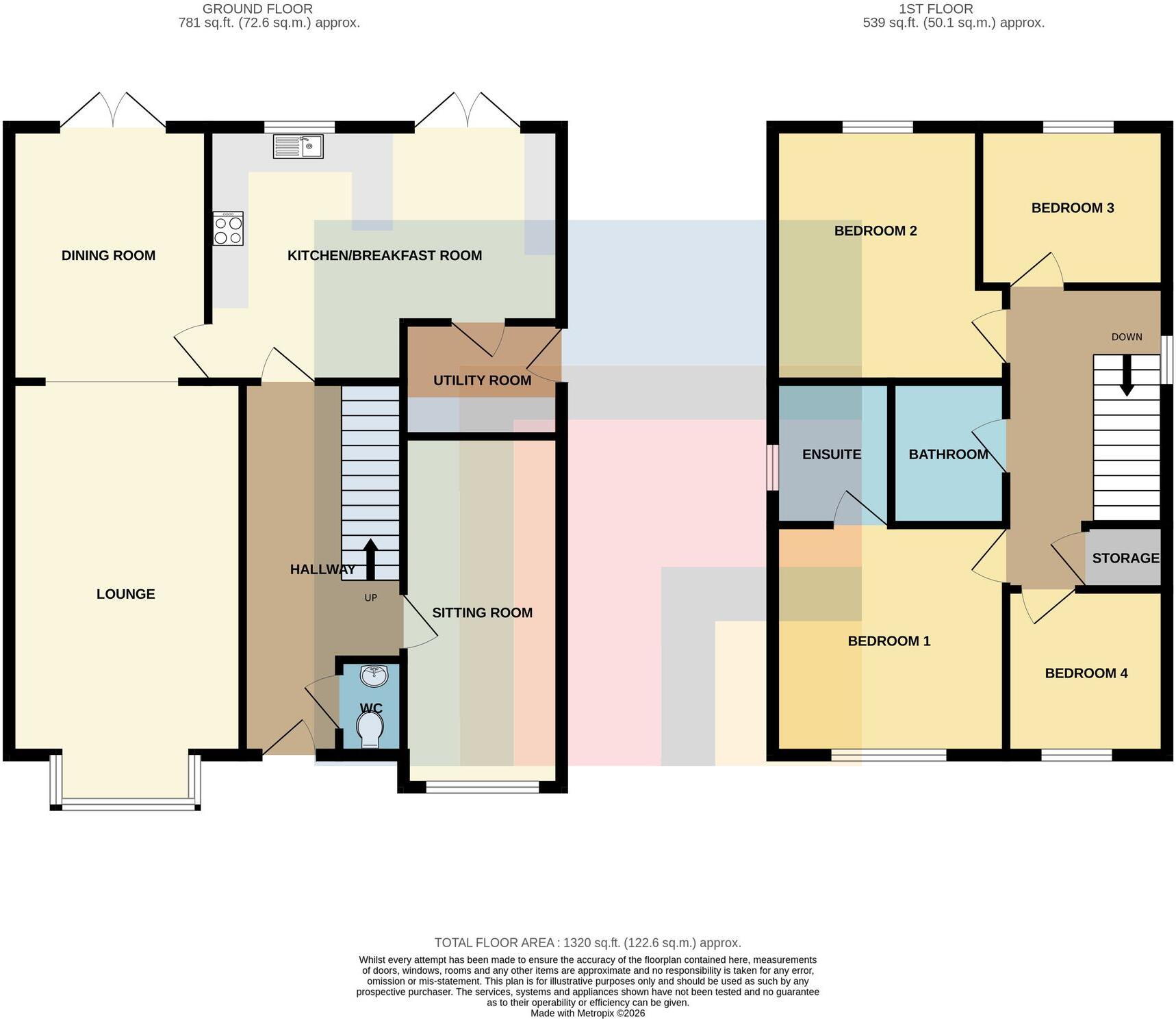 Bryn Calch Morganstown Cardiff CF15 8FD floorplan