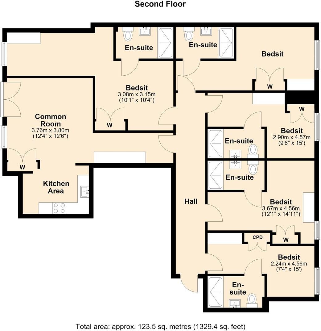 4, Canal View, Wise Terrace, Leamington Spa floorplan