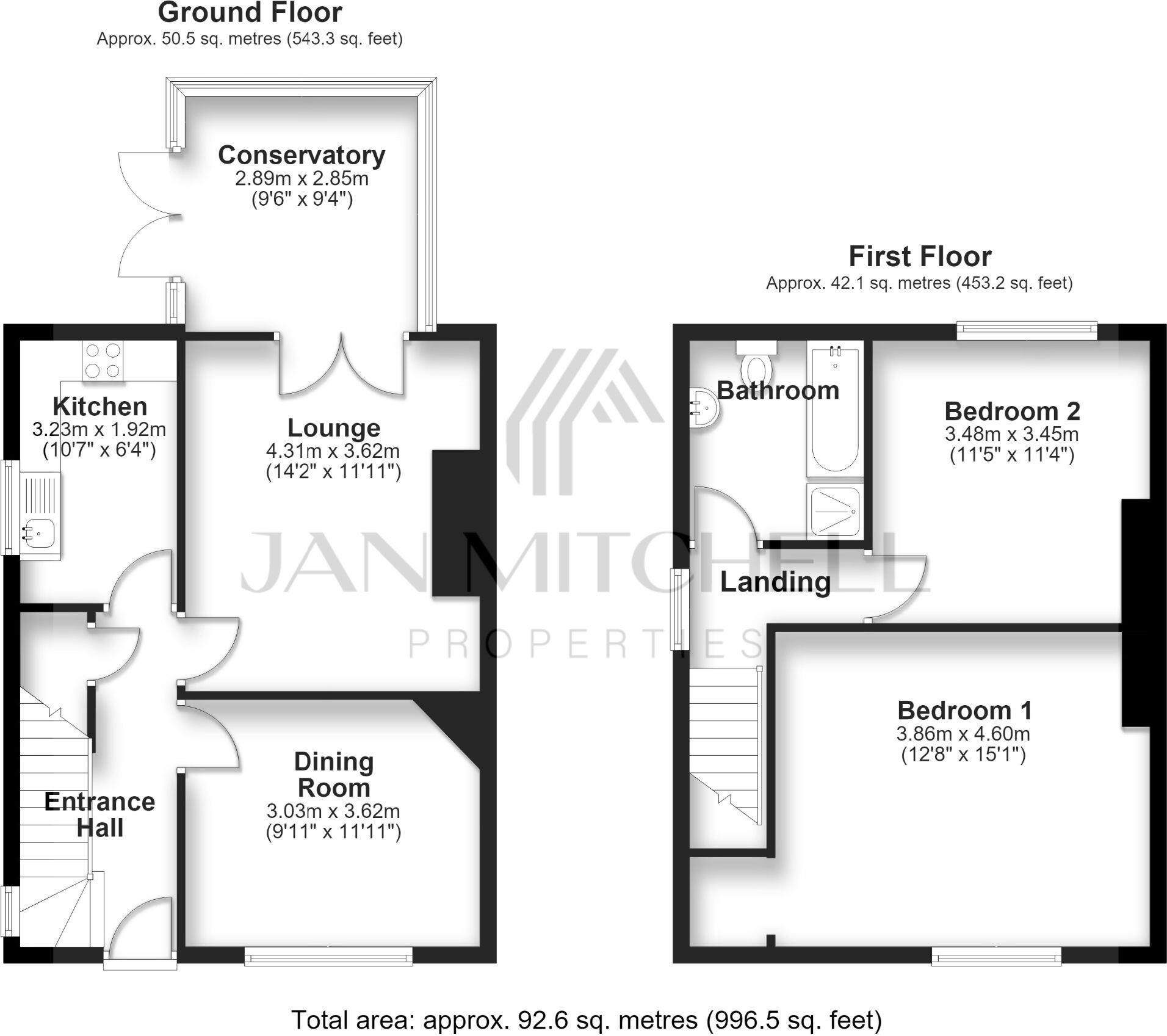 Briar Terrace, Burnopfield, Newcastle upon Tyne floorplan