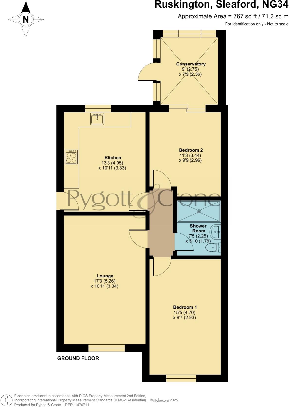 Elmtree Road, Ruskington, Sleaford, Lincolnshire, NG34 floorplan