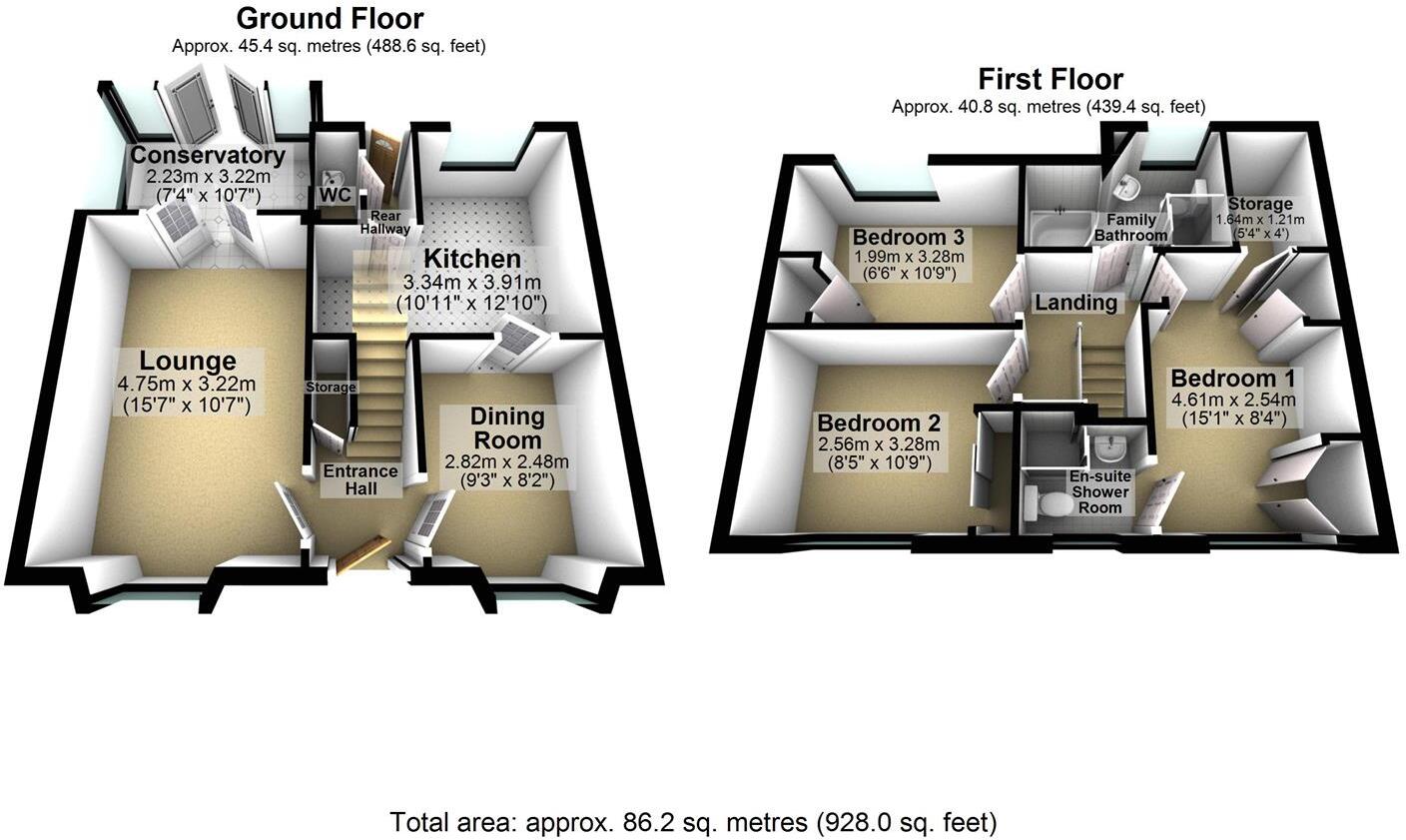 Chestnut Way, Selby floorplan