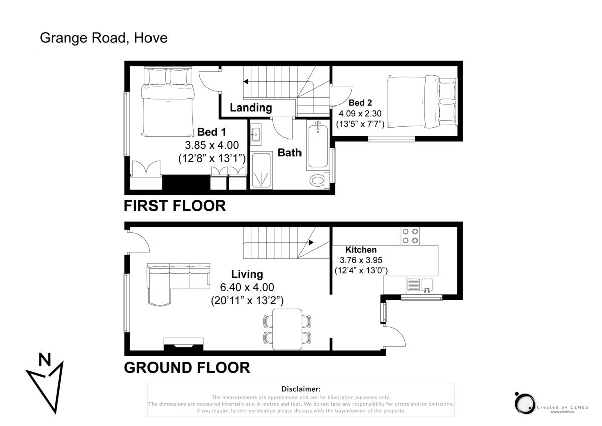 Grange Road, Hove, BN3 floorplan