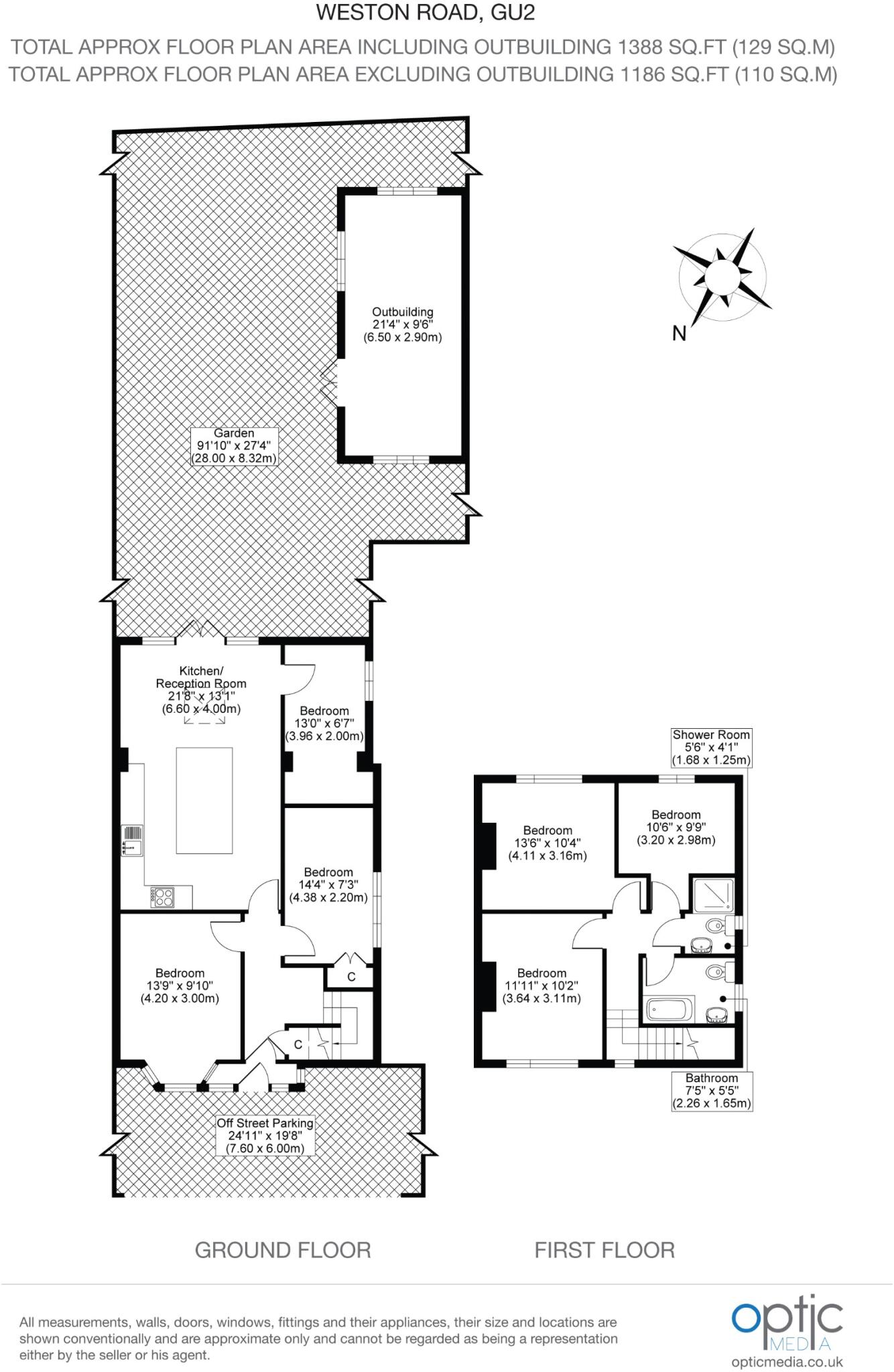 Weston Rd, Guildford, GU2 floorplan