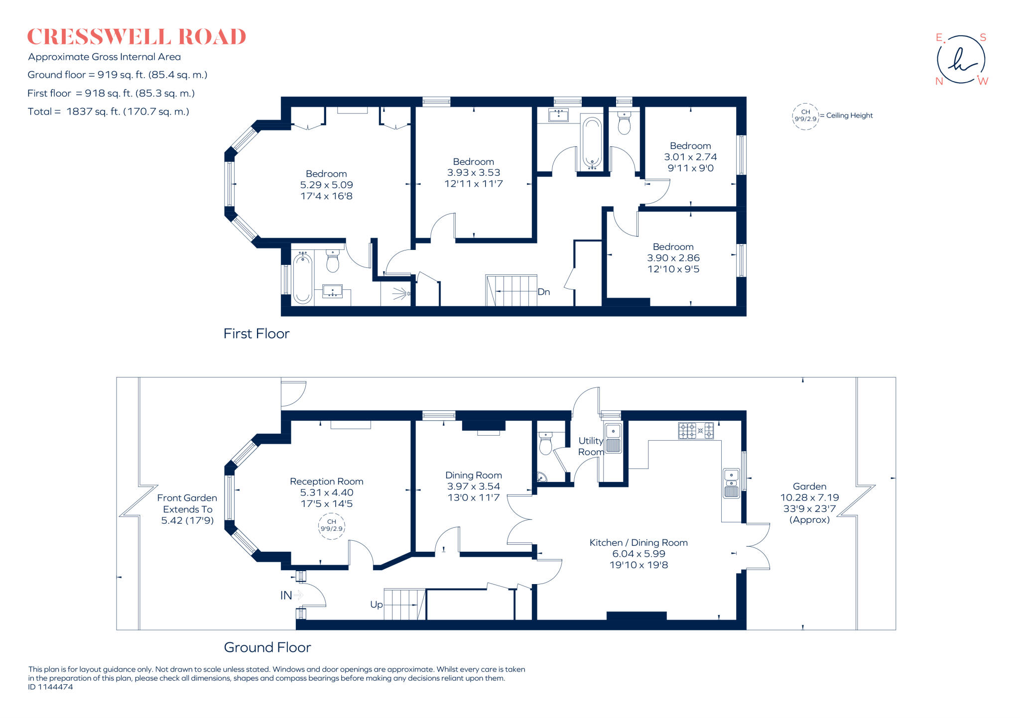 Cresswell Road, Twickenham TW1 floorplan