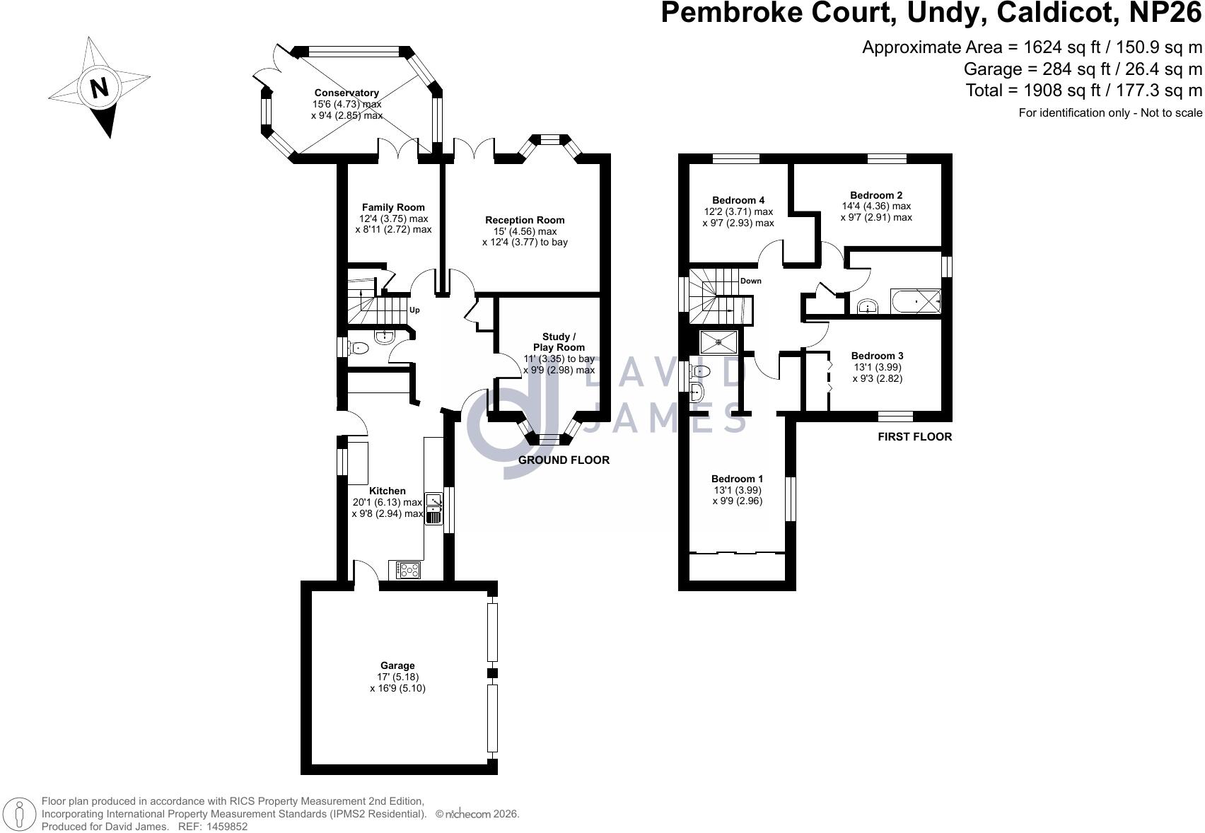 Pembroke Court, Undy, Caldicot, Monmouthshire, NP26 floorplan