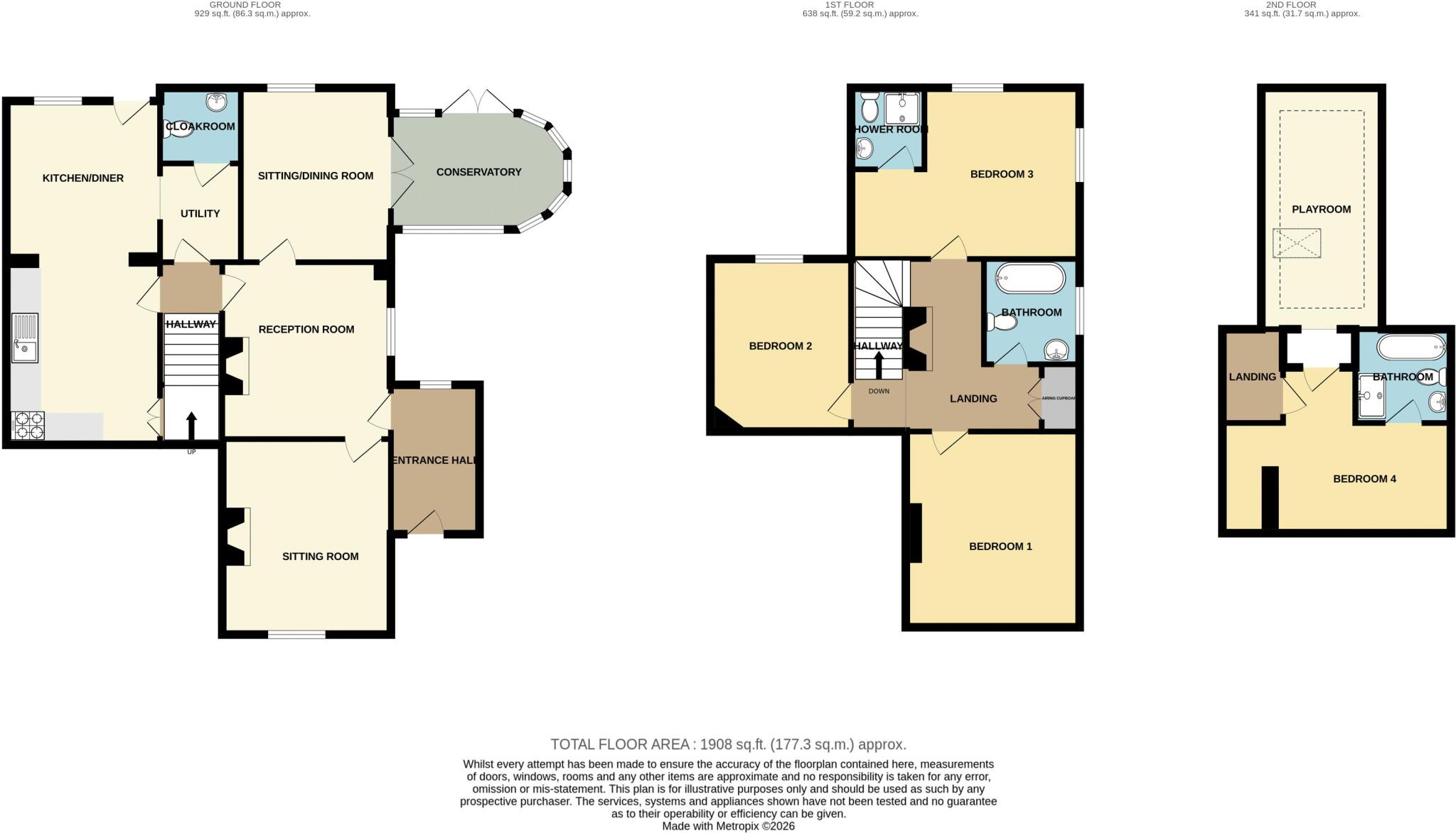 Nynehead, Wellington floorplan