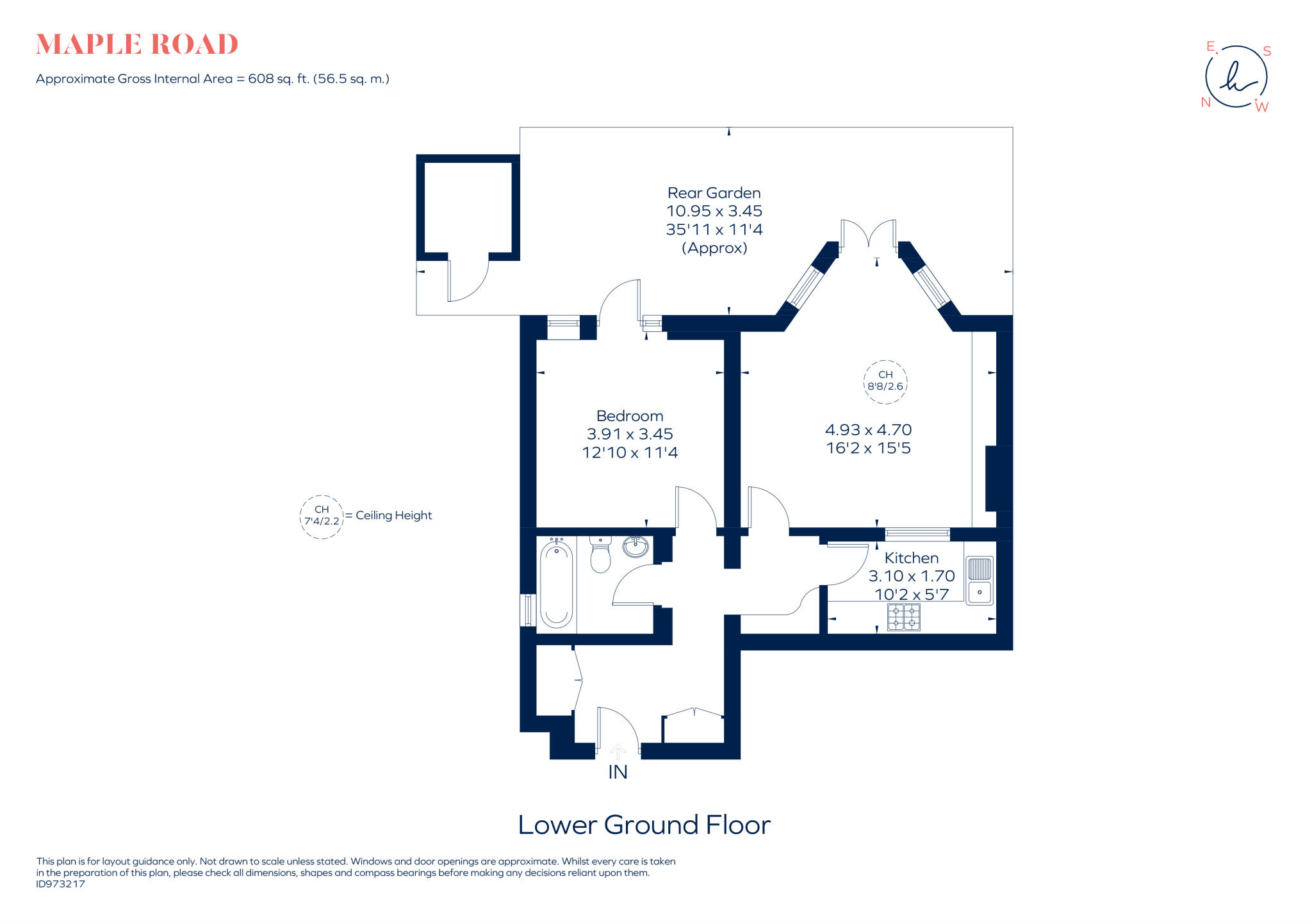Maple Road London KT6 floorplan