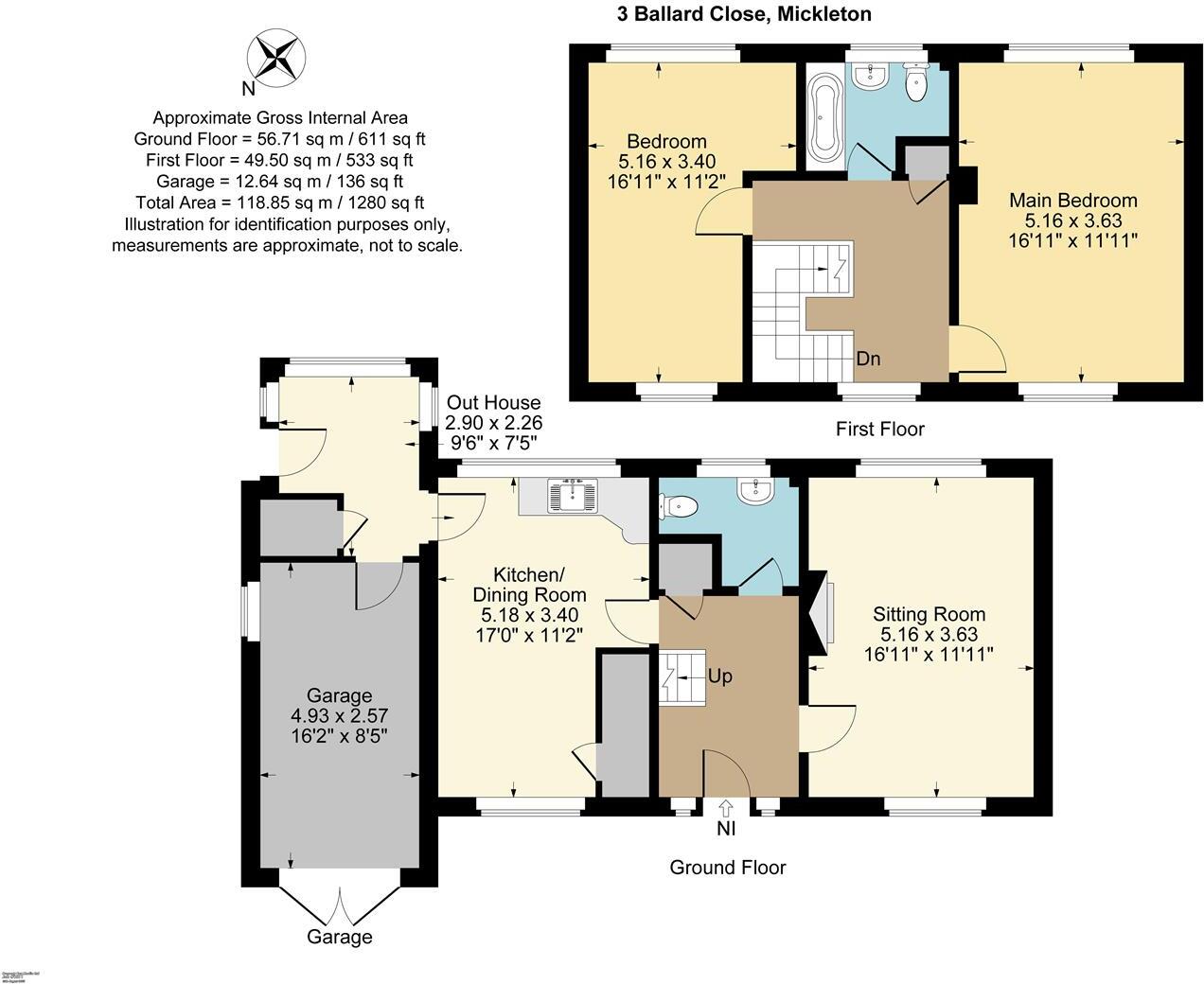 Ballards Close, Mickleton floorplan