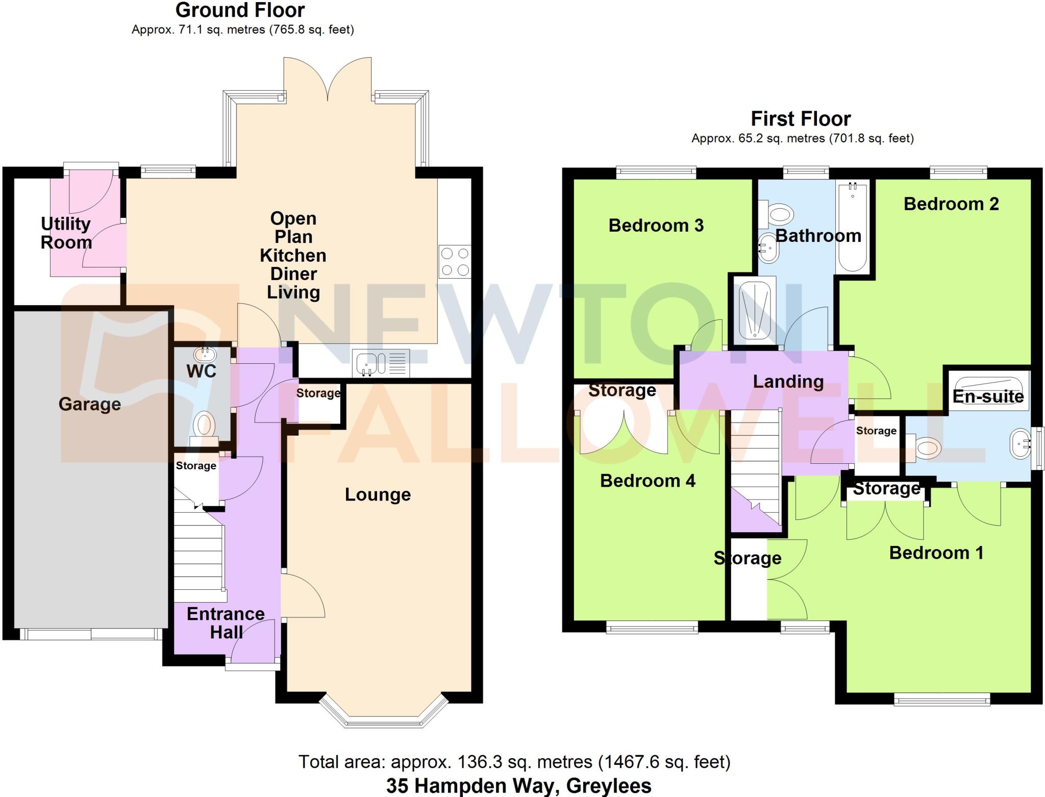 35, Hampden Way, Sleaford floorplan