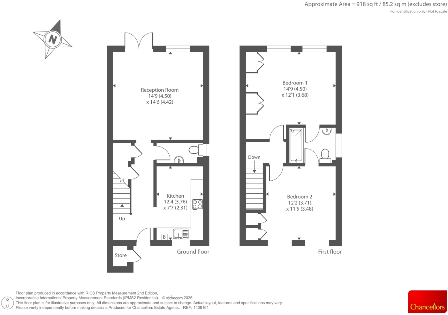 Webster Close, Reading floorplan