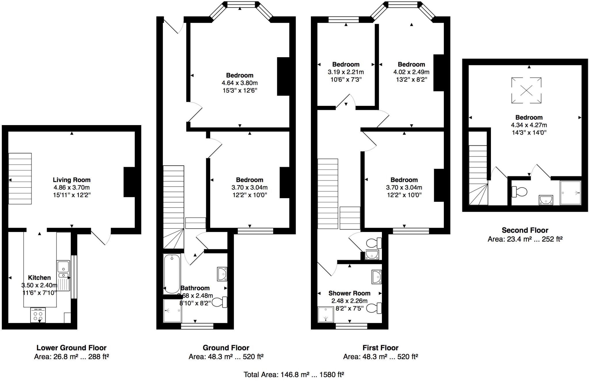 Park Crescent Terrace, Brighton, East Sussex, BN2 floorplan