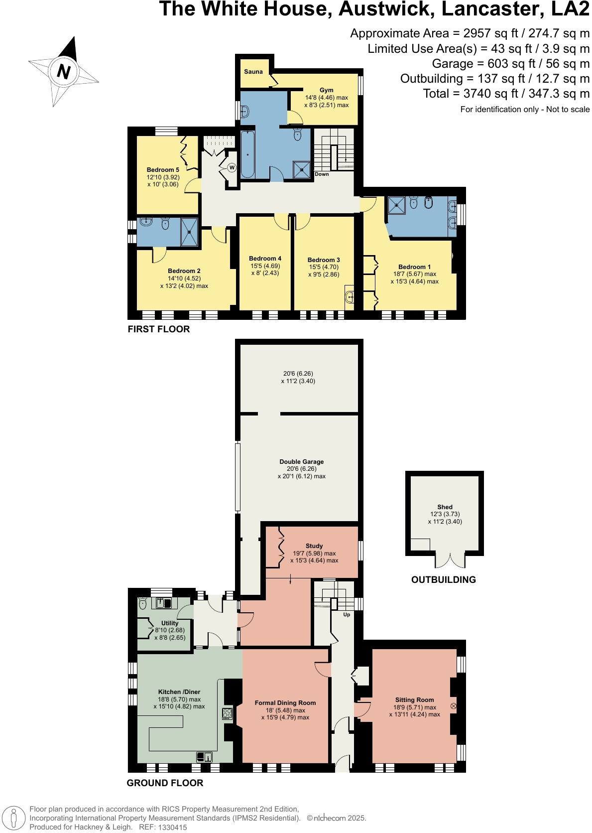 The White House, Austwick, LA2 8DG  floorplan