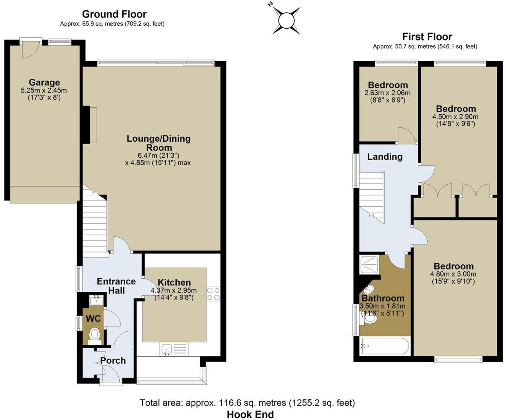 Kiln Field, Hook End floorplan