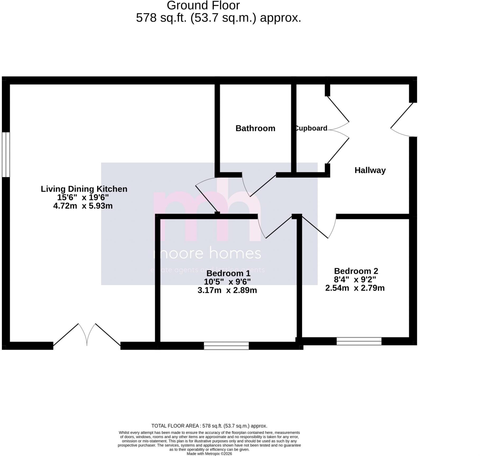 NEW BUILD APARTMENT on HAZELBADGE ROAD, Poynton, SK12 1HE floorplan