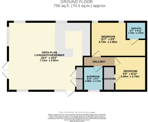 Ladram Bay, Otterton, Budleigh Salterton, Devon, EX9 floorplan