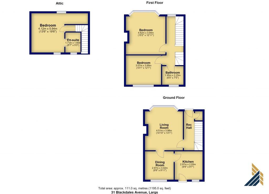 31 Blackdales Avenue, Largs, KA30 8HU floorplan