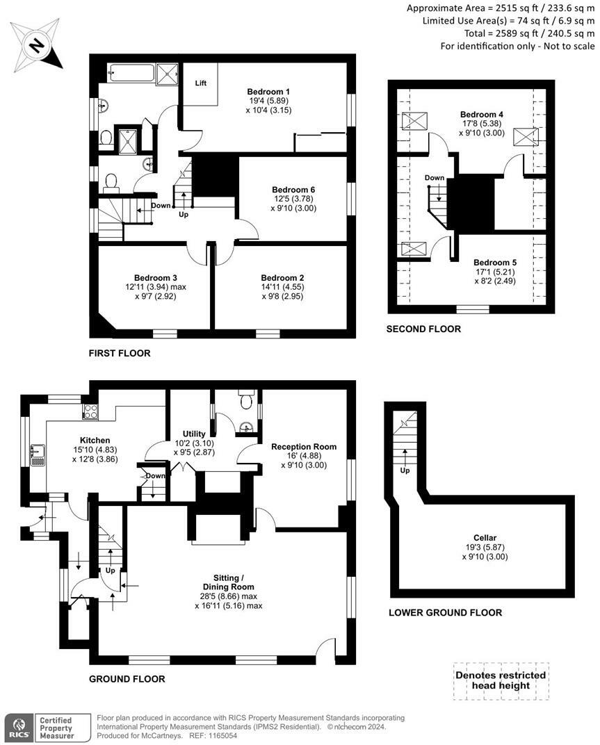 1 Salop Street, Bishops Castle, Shropshire, SY9 5BW floorplan
