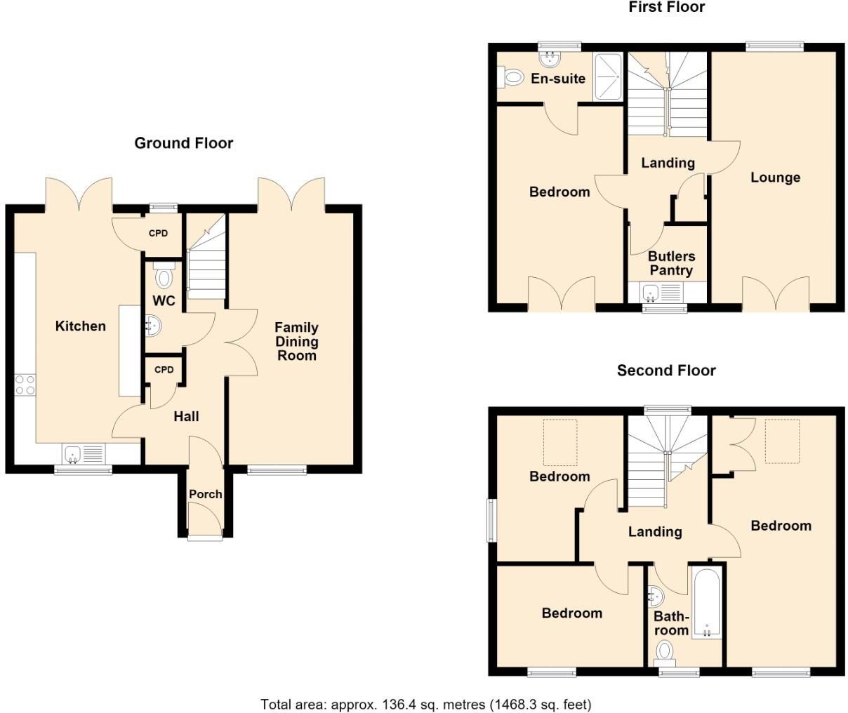 Withy Bank, Leamington Spa floorplan