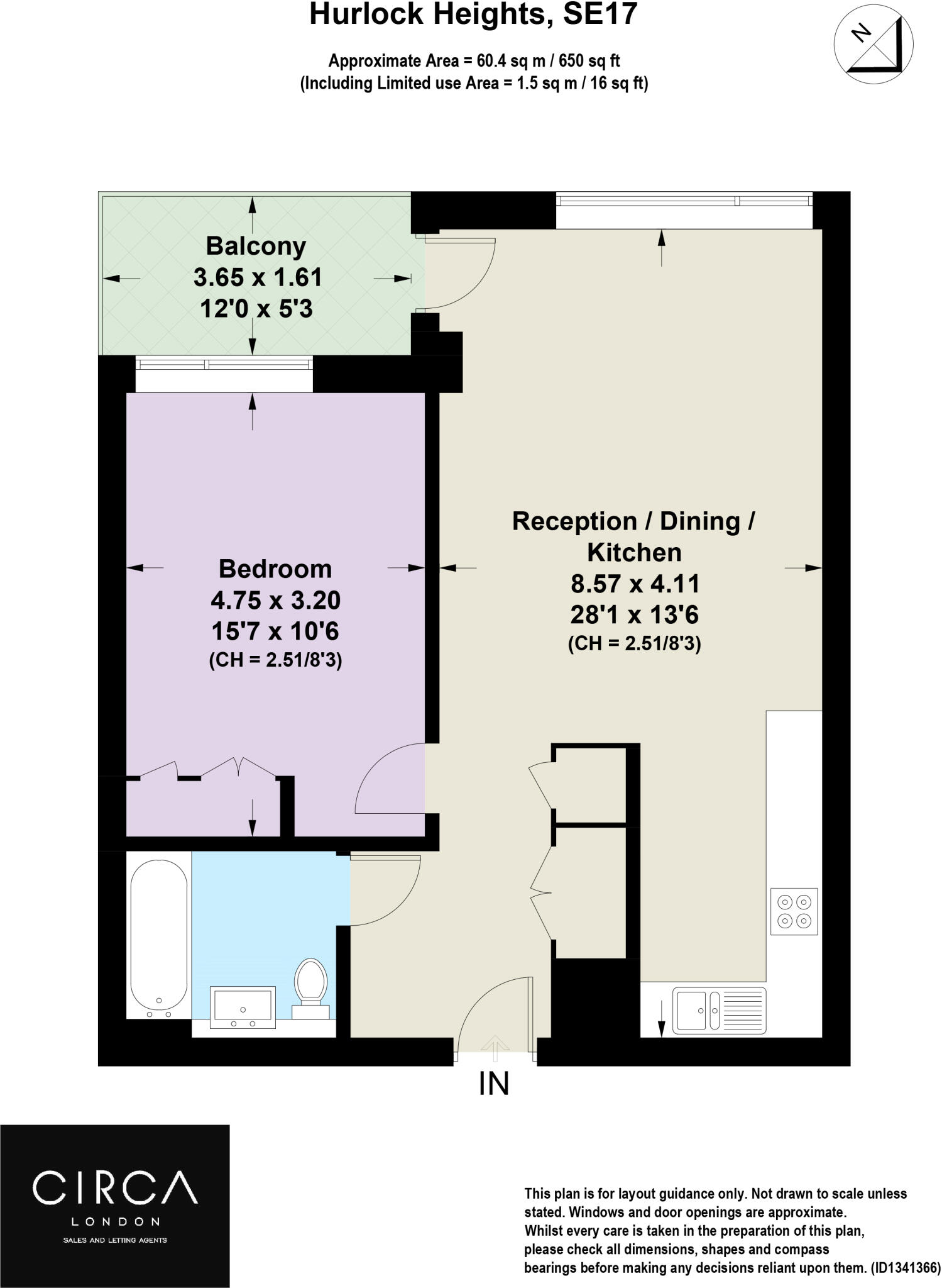 Hurlock Heights, Deacon Street, SE17 floorplan