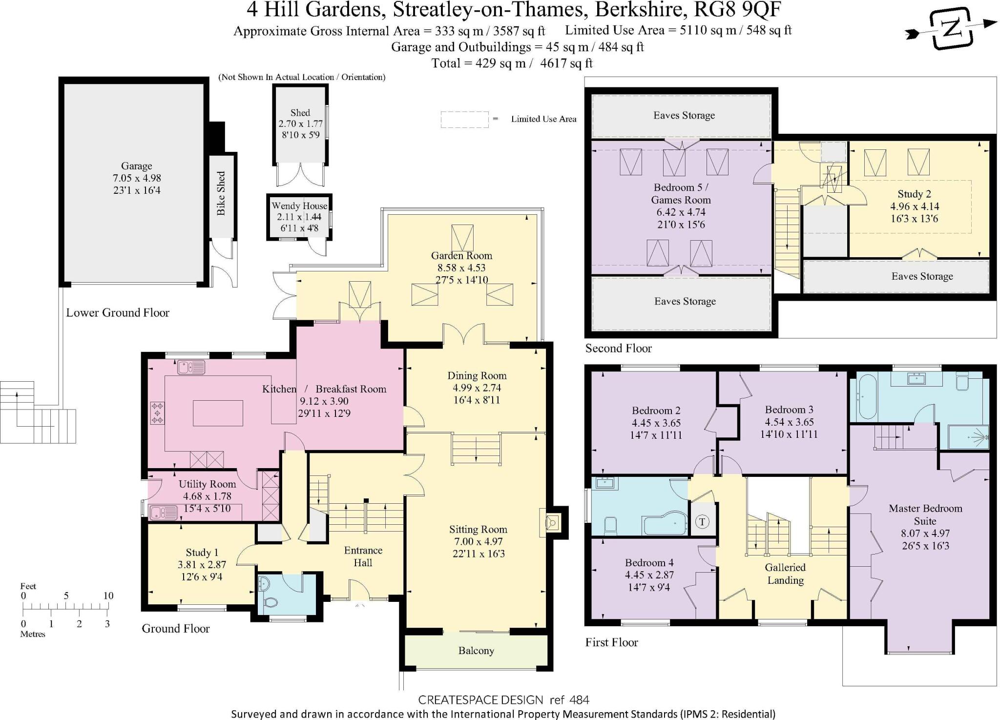 4 Hill Gardens, Streatley on Thames floorplan