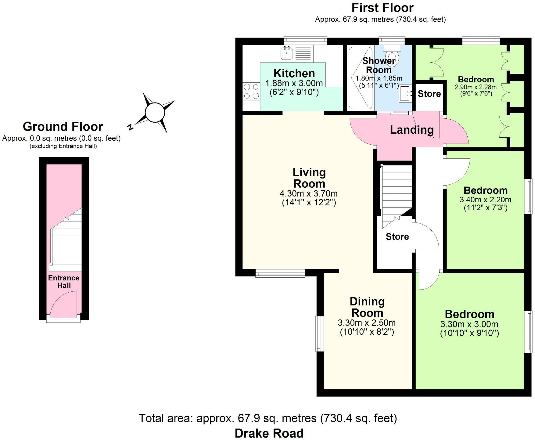 DRAKE ROAD, Chafford Hundred, Grays floorplan