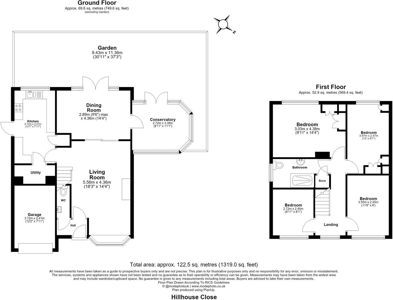Hillhouse Close, Billericay floorplan
