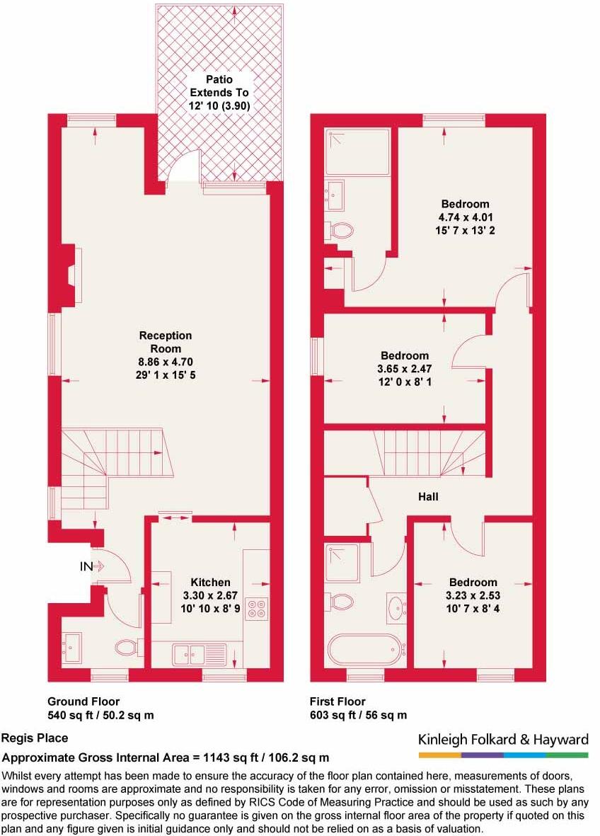 Regis Place, Brixton, London, SW2 floorplan
