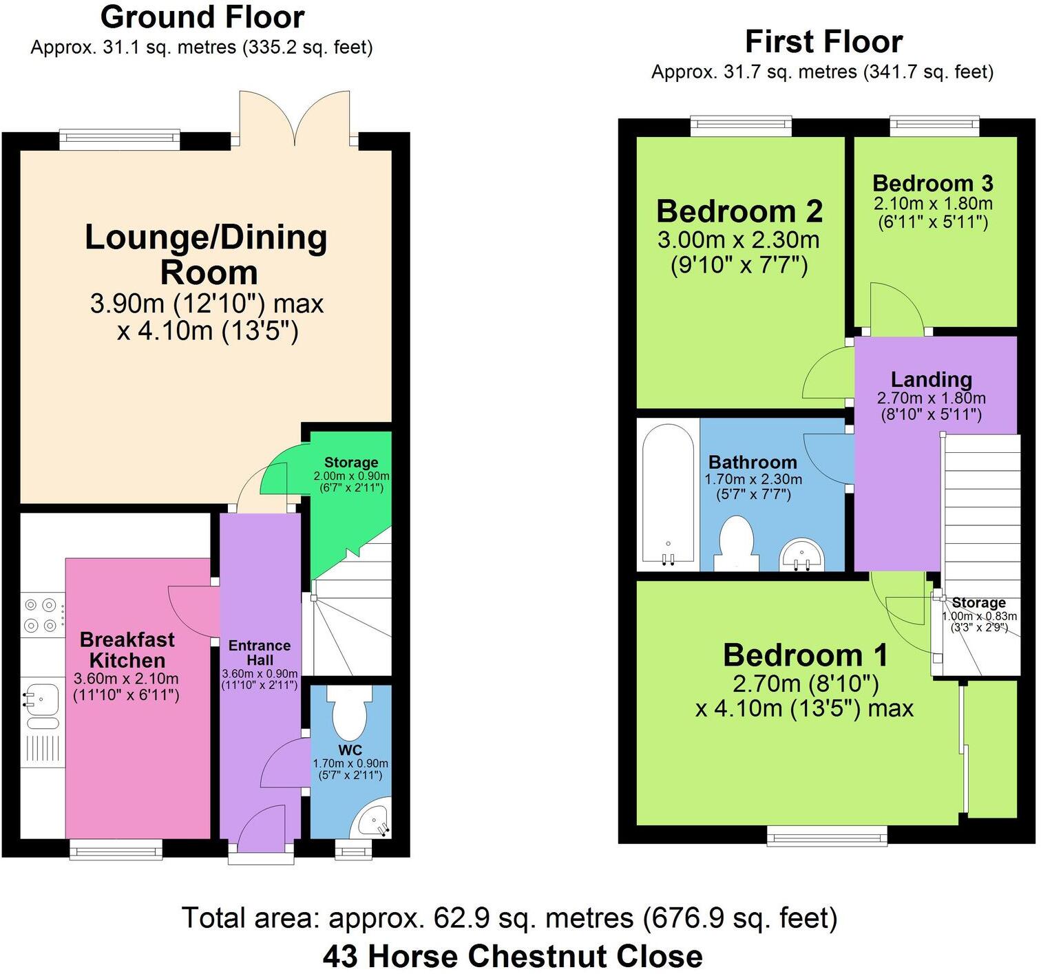 Horse Chestnut Close, Chesterfield, S40 floorplan