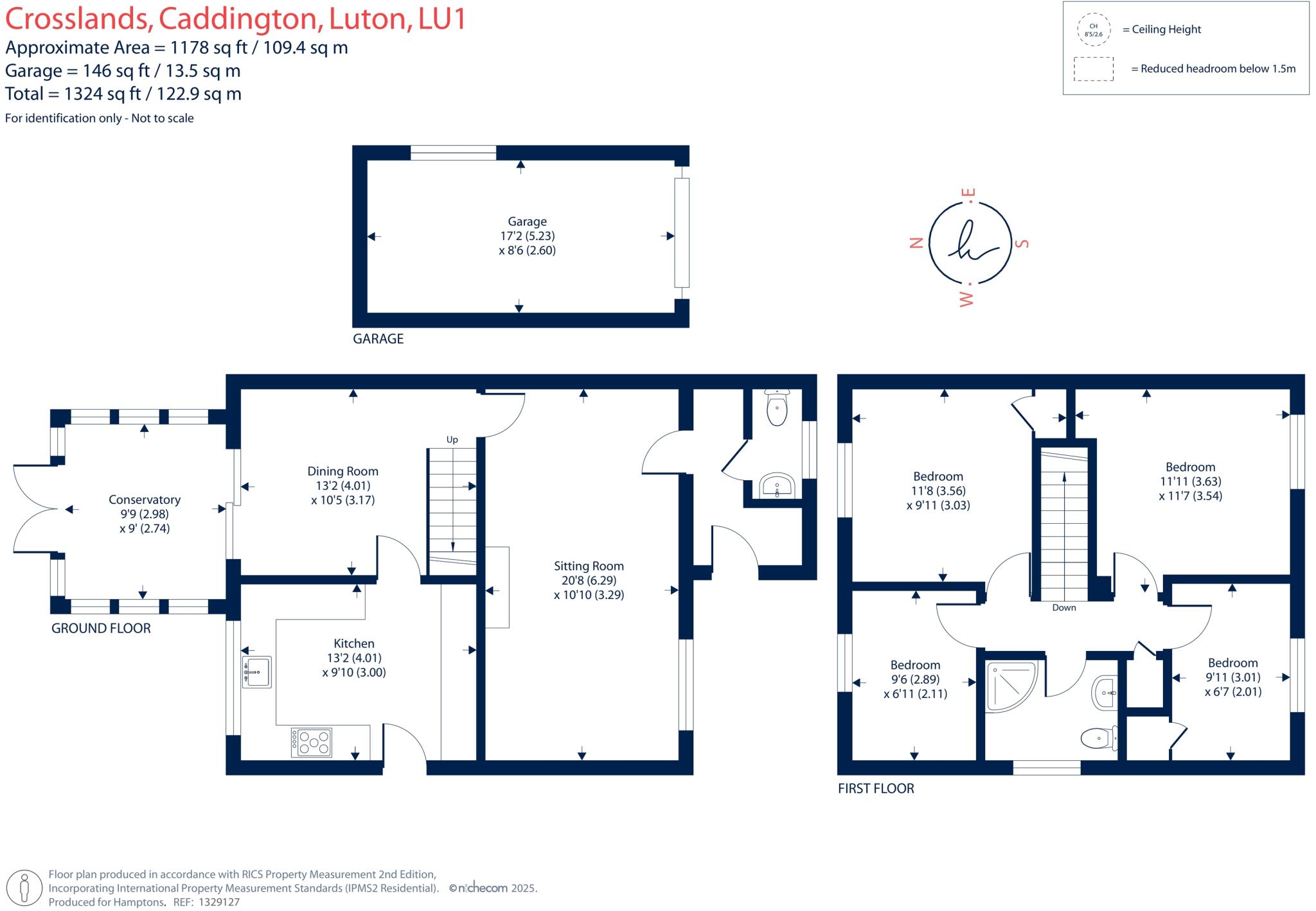 Crosslands, Caddington, LU1 floorplan
