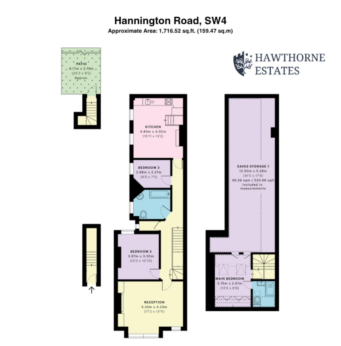 Hannington Road, London, SW4 floorplan