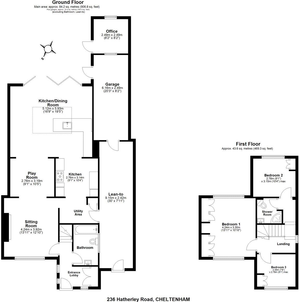 Hatherley Road, Cheltenham, GL51 floorplan