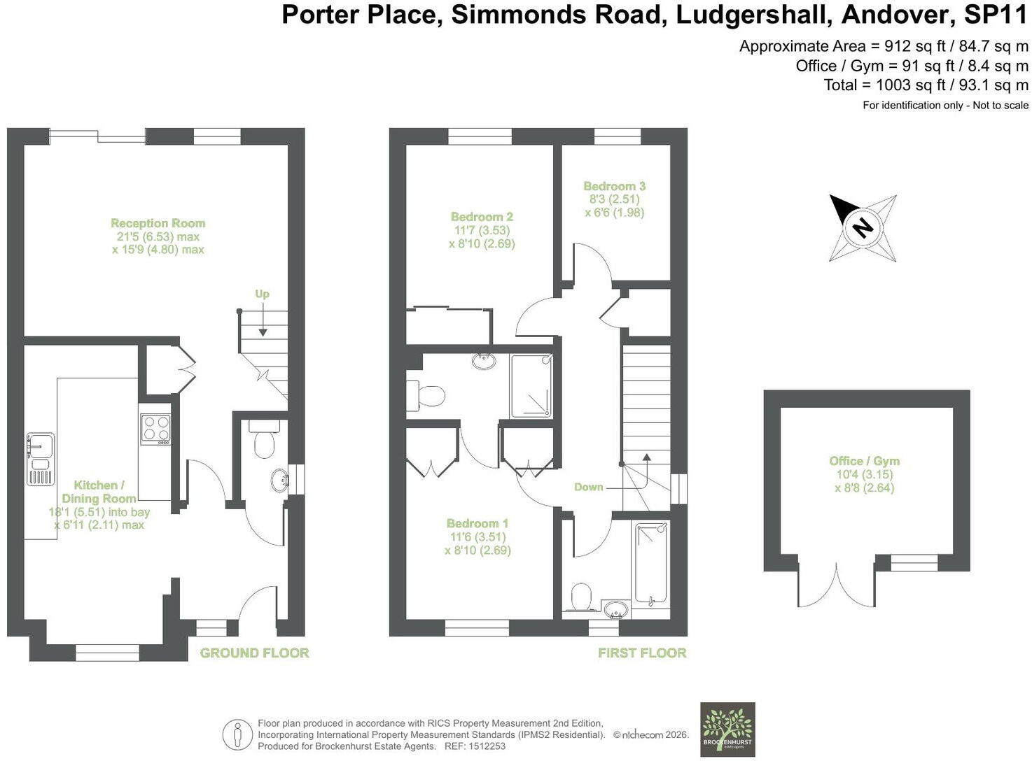 Porter Place, Simmonds Road, Ludgershall, SP11 9FL floorplan