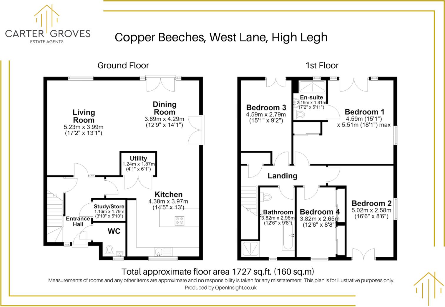 West Lane, High Legh, Knutsford, Cheshire, WA16 floorplan