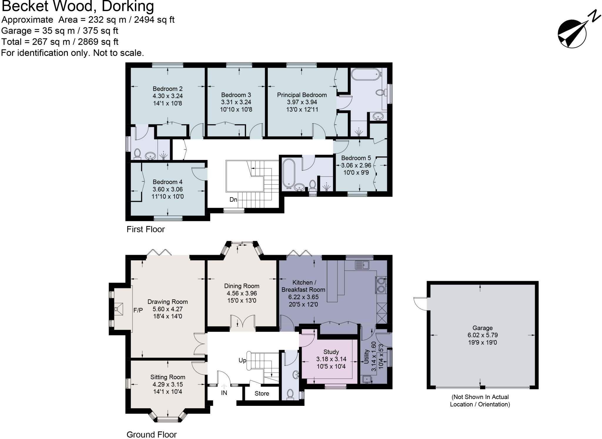 Becket Wood, Newdigate, Dorking, Surrey, RH5 floorplan