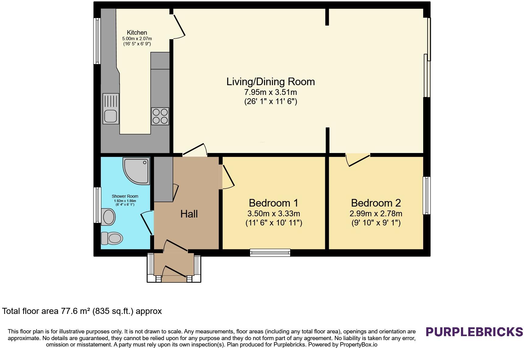 Shepherds Walk, Hythe, CT21 floorplan