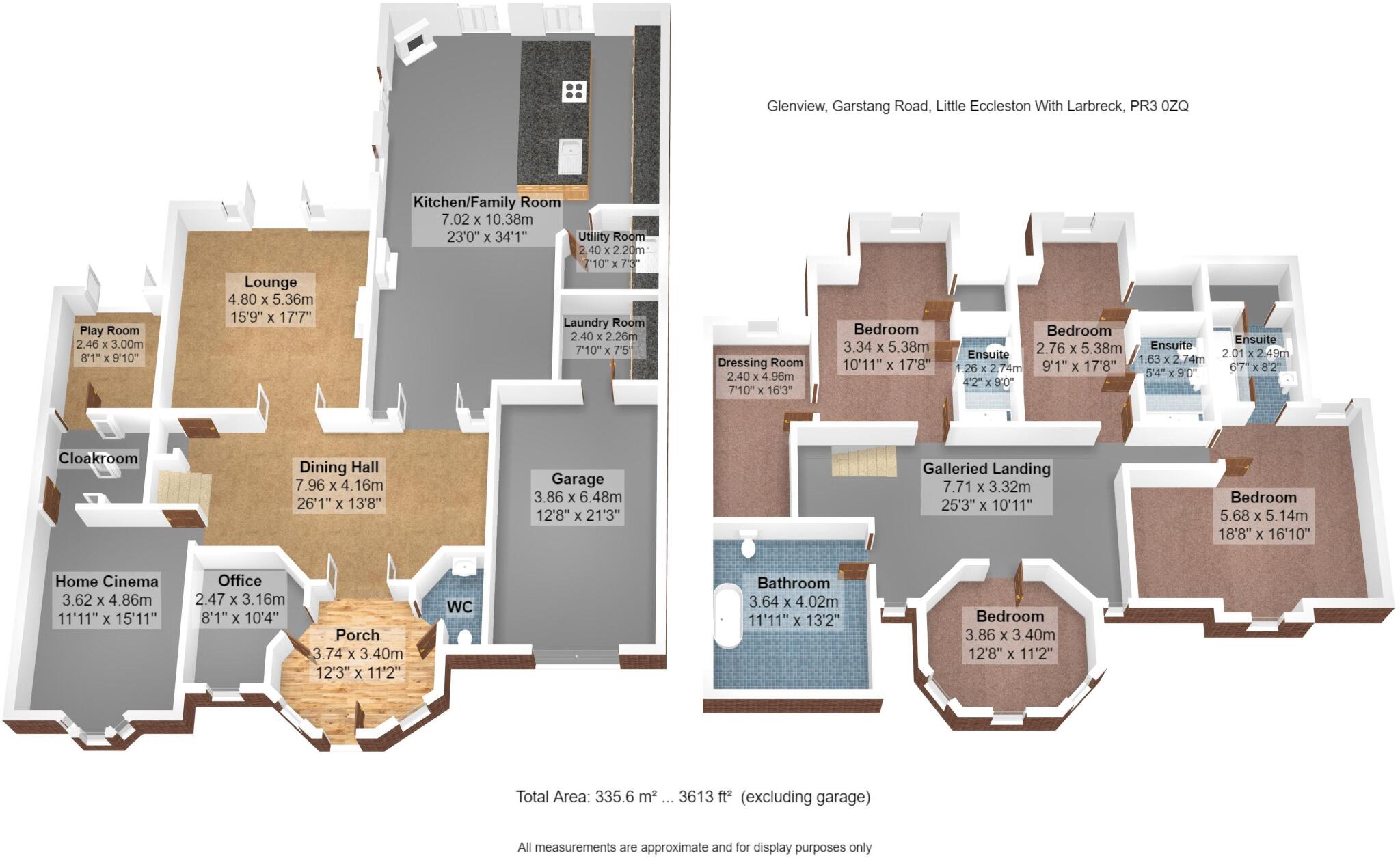 'Glen View', Garstang Road, Little Eccleston, Lancs PR3 0ZQ floorplan