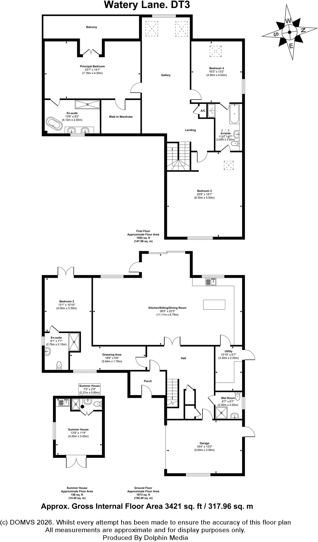 Upwey, Weymouth, Dorset floorplan