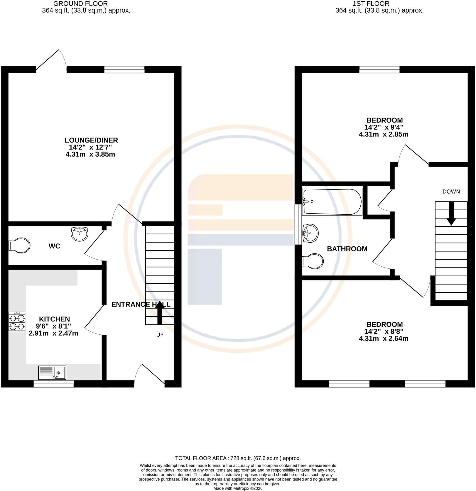 Dragonfly Crescent, Biddenham, MK40 floorplan