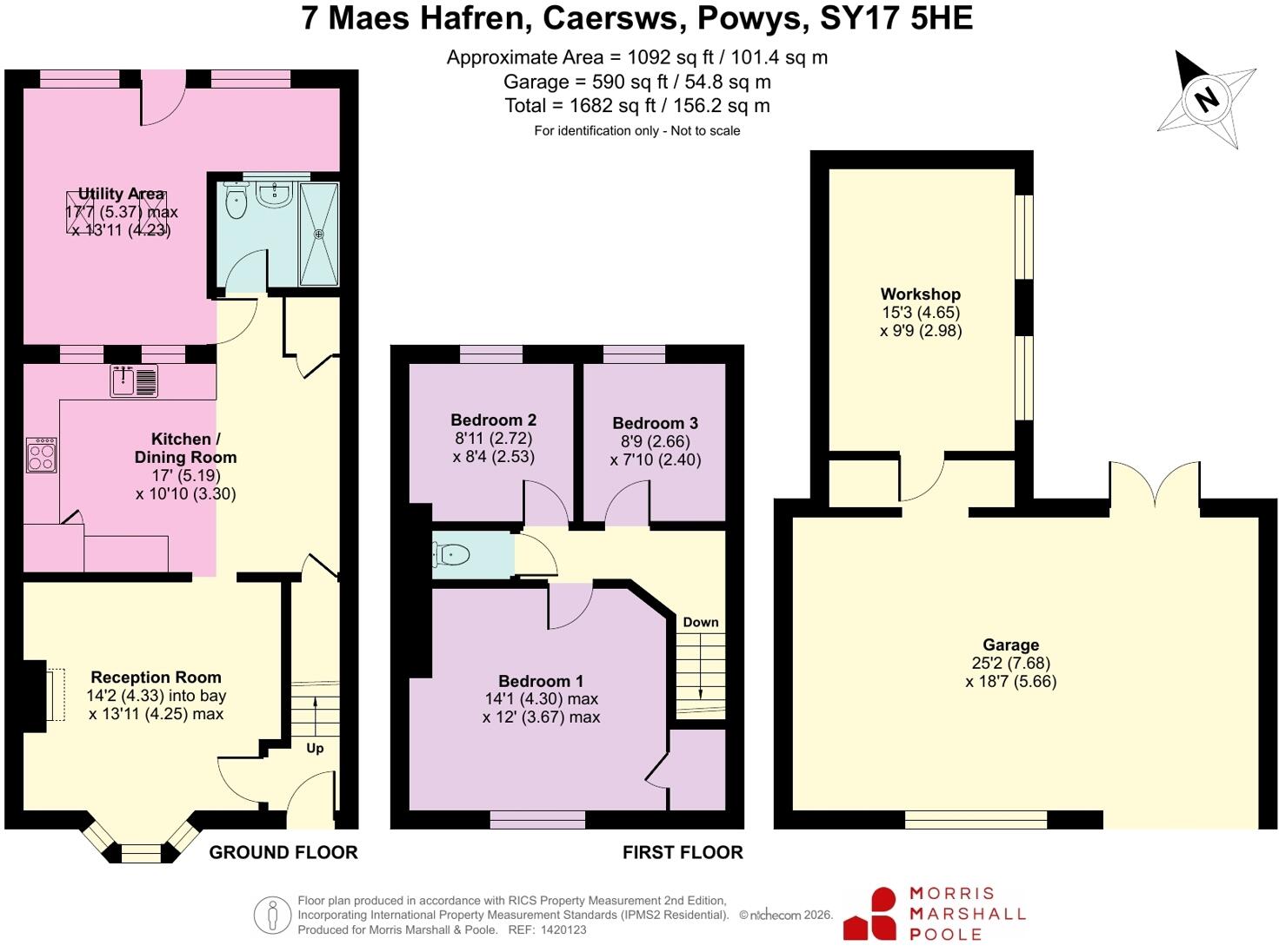 Maes Hafren, Caersws, Powys, SY17 floorplan