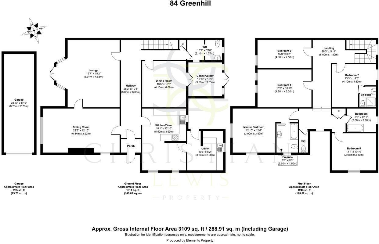 Greenhill, Evesham floorplan