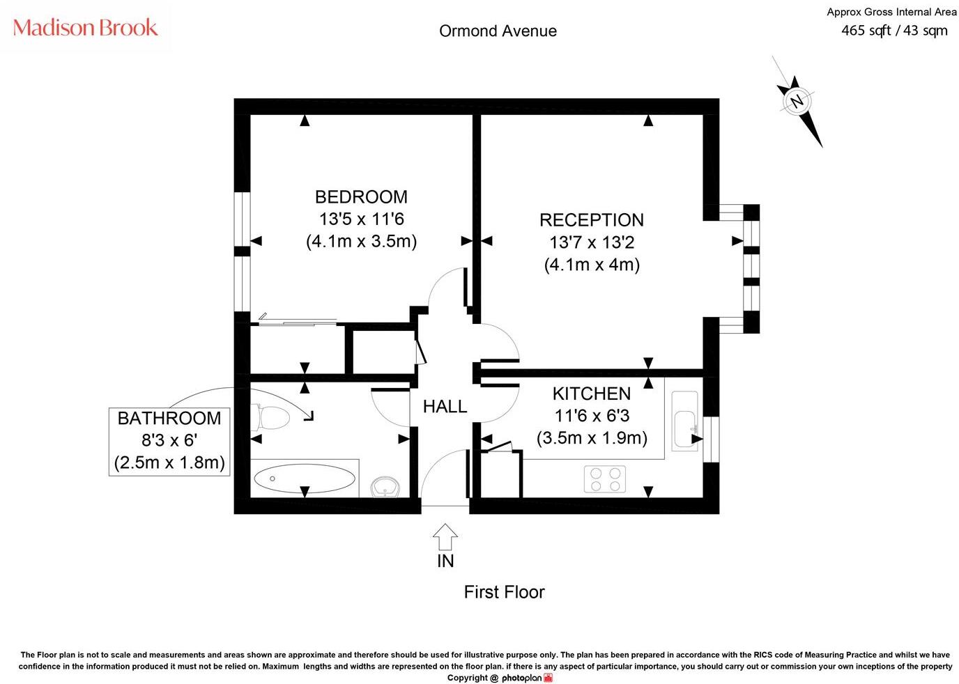 63 Ormond Avenue, Hampton floorplan