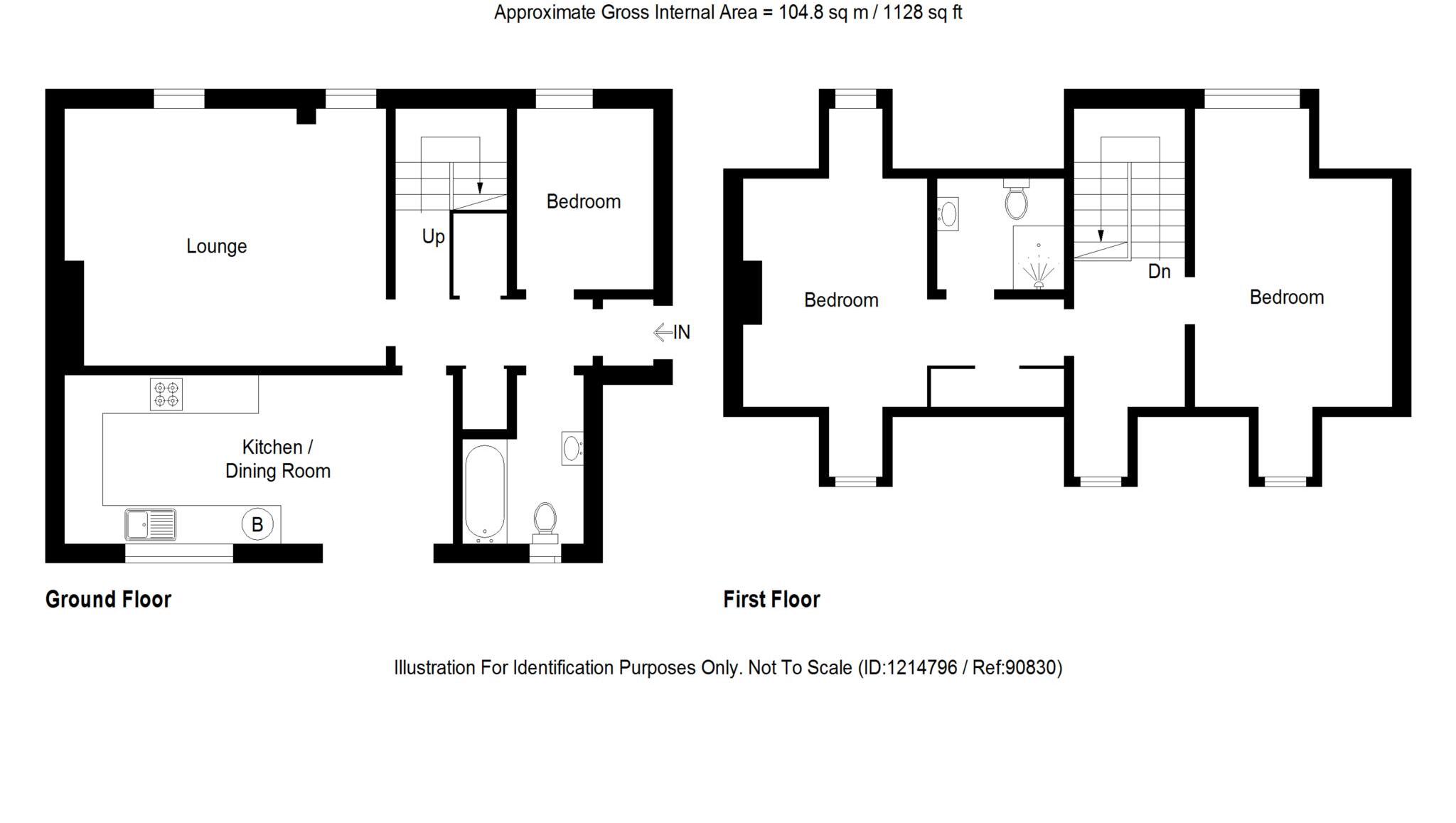 NOW £10K BELOW HOME REPORT VALUE Leopold Street, Nairn floorplan