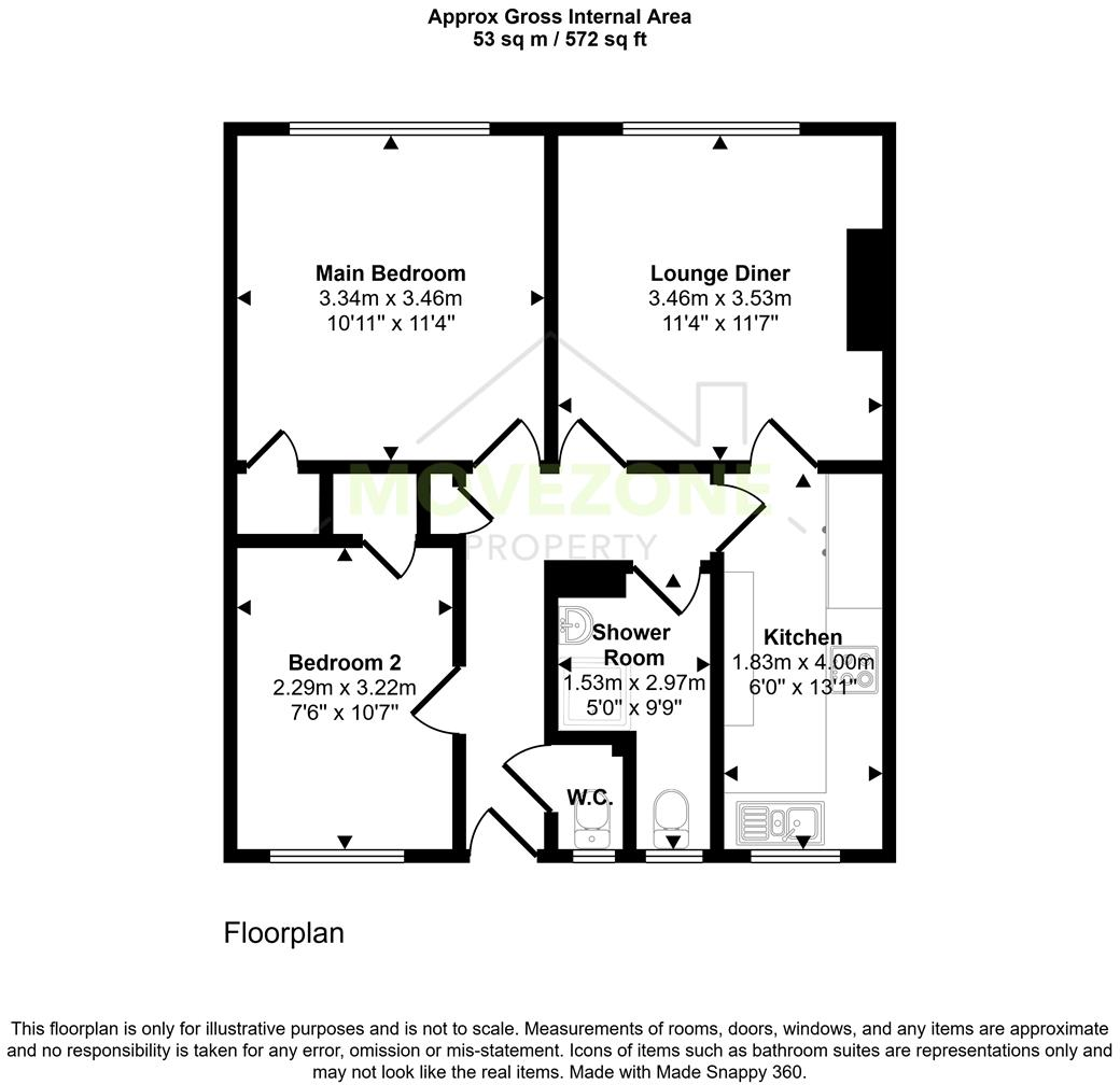 Burnt Ash Hill, London, SE12 floorplan