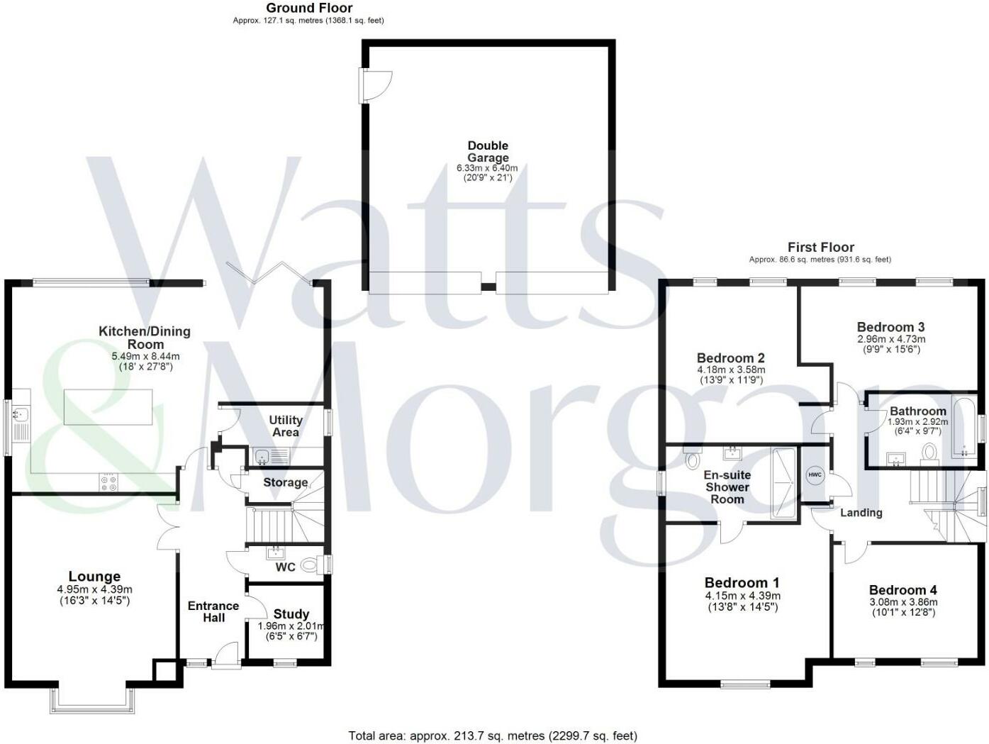 Cottrell Gardens Bonvilston, Vale of Glamorgan, CF5 6FX floorplan